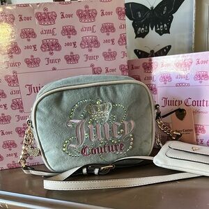 Juicy Couture Sage Green Crossbody Bag